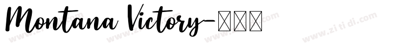 Montana Victory字体转换